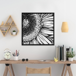 Encadré 24 x 24 - Fleur de gerbera