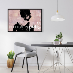 Framed 24 x 36 - I believe in pink