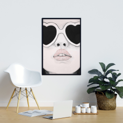 Framed 24 x 36 - Mademoiselle in pink