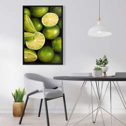 Framed 24 x 36 - Basket of limes