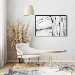 Framed 24 x 36 - Winter birches