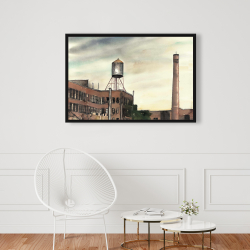 Framed 24 x 36 - Water tower in new-york