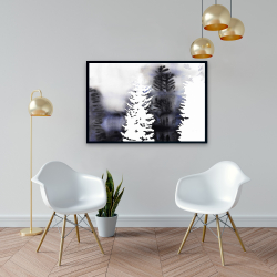 Framed 24 x 36 - Silhouettes of trees