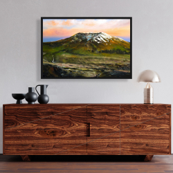 Framed 24 x 36 - Mountainous view