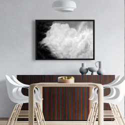 Framed 24 x 36 - Dark monochrome clouds