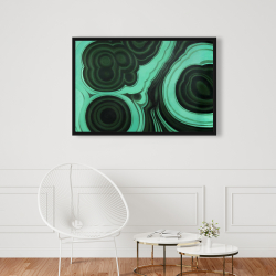 Framed 24 x 36 - Malachite stone