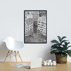 Framed 24 x 36 - Siena city in italie