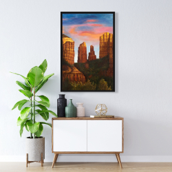 Framed 24 x 36 - Cathedral rock in arizona