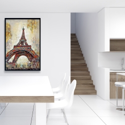 Encadré 24 x 36 - Tour eiffel abstraite