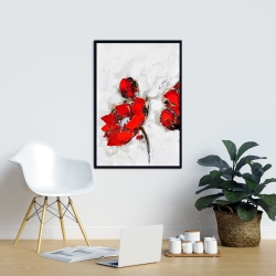 Framed 24 x 36 - Poppy flowers