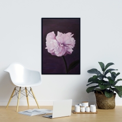 Framed 24 x 36 - Beautiful purple flower