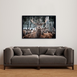 Framed 24 x 36 - Stags