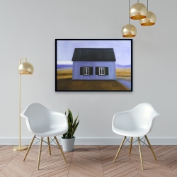 Framed 24 x 36 - Blue barn