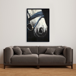 Framed 24 x 36 - Horse with harness