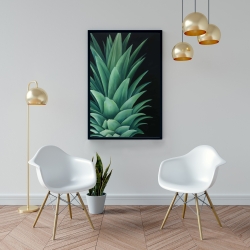 Framed 24 x 36 - Pineapple leaves