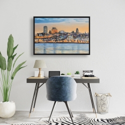 Framed 24 x 36 - Skyline of quebec city