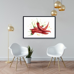 Encadré 24 x 36 - Piments rouges piquants