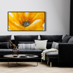 Encadré 24 x 48 - Magnifique fleur jaune