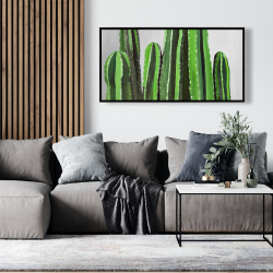 Framed 24 x 48 - Cactus candles