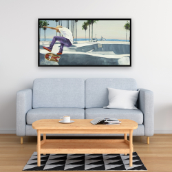 Framed 24 x 48 - Skate park california