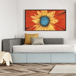 Framed 24 x 48 - Flower middle