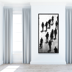 Encadré 24 x 48 - Silhouettes de gens dans la rue