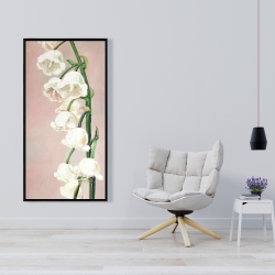 Framed 24 x 48 - Lily of the valley flowers