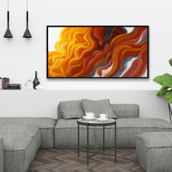 Framed 24 x 48 - Colorful smoke