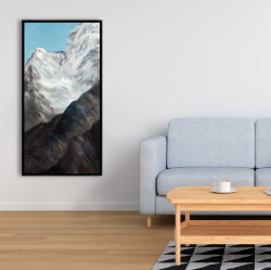 Framed 24 x 48 - Emblematic himalayan peaks