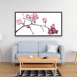 Framed 24 x 48 - Branch of cherry blossoms