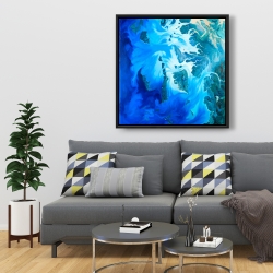 Framed 36 x 36 - Satellite view of the mergui islands