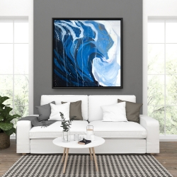 Framed 36 x 36 - Abstract wave in motion