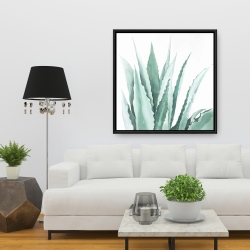 Encadré 36 x 36 - Plante d'agave en aquarelle