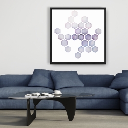 Framed 36 x 36 - Alveoli lilac