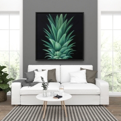 Framed 36 x 36 - Pineapple leaves