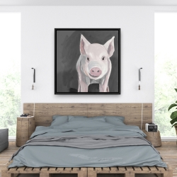 Framed 36 x 36 - Little piglet