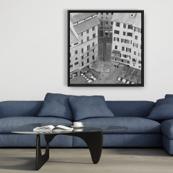 Framed 36 x 36 - Siena city in italie