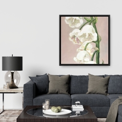 Framed 36 x 36 - Lily of the valley flowers