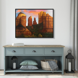 Framed 36 x 48 - Cathedral rock in arizona