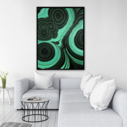 Framed 36 x 48 - Malachite stone