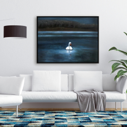 Framed 36 x 48 - Beautiful swan