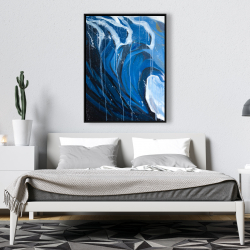 Framed 36 x 48 - Abstract wave in motion