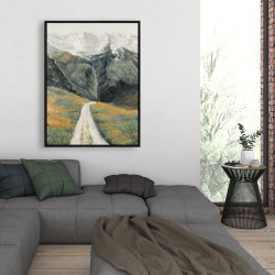 Framed 36 x 48 - Mountainous landscape