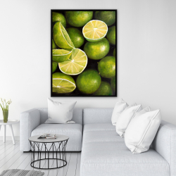 Framed 36 x 48 - Basket of limes