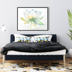 Framed 36 x 48 - Lotus flower