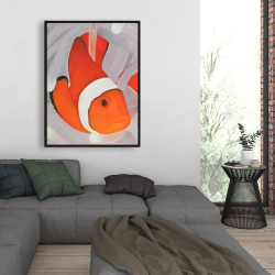 Encadré 36 x 48 - Poisson clown sous la mer