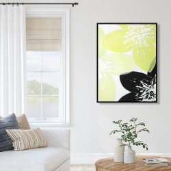 Framed 36 x 48 - Yellow flowers with white center