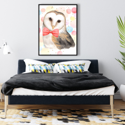 Framed 36 x 48 - Chic owl