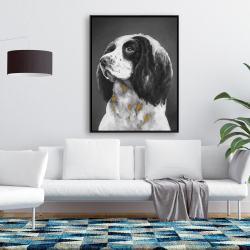 Encadré 36 x 48 - Chien springer spaniel anglais