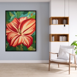 Framed 36 x 48 - Blooming daylilies